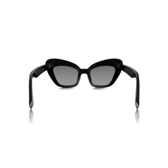 Black Butterfly/Cateye Fashion Sunglasses - Picture 3 of 4